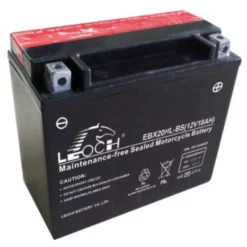 Leoch Battery EBX20HL-BS ATV / Motorcycle AGM Battery - (YTX20HL-BS)