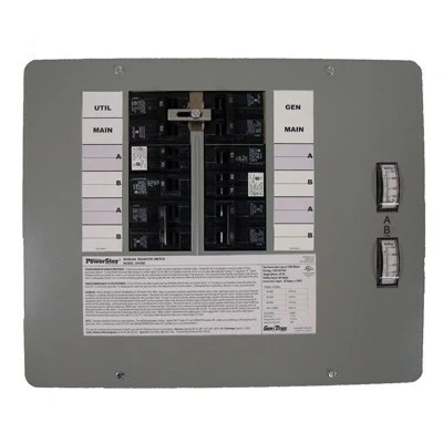 30 Amp, 10-circuit, Indoor Transfer Switch 1 30 Amp, 10-circuit, Indoor Transfer Switch