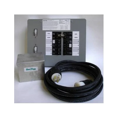30 Amp, 10-circuit, Indoor W/25‘ Cord And Box Transfer Kit 1 30 Amp, 10-circuit, Indoor W/25‘ Cord And Box Transfer Kit