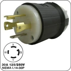 4-prong Locking Plug (male) G