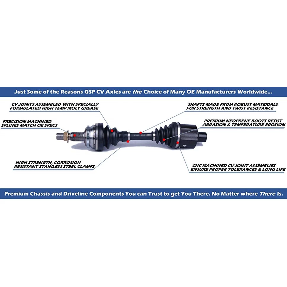 GSP HD Complete CV Axle - Front Of Sportsman 400 (11-14) 450 (16-18) 500 (07-14) 570 (15-18) 2 GSP HD Complete CV Axle - Front Of Sportsman 400 (11-14) 450 (16-18) 500 (07-14) 570 (15-18) - Image 2