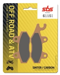 SBS Brakes SBS 611SI / 638SI Front Brake Pads Can-Am / Kawasaki / Yamaha /CF Moto (FA135 / FA165 Style) 2 SBS Brakes SBS 611SI / 638SI Front Brake Pads Can-Am / Kawasaki / Yamaha /CF Moto (FA135 / FA165 Style) - Image 2