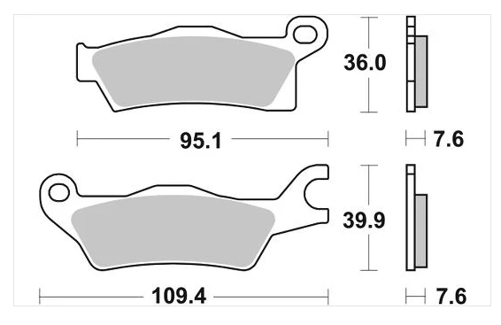 SBS Brakes SBS SI Sinter Brake Pads Can-Am Gen2 Outlander / Renegade (FA617 & FA618 Style) 3 SBS Brakes SBS SI Sinter Brake Pads Can-Am Gen2 Outlander / Renegade (FA617 & FA618 Style) - Image 3