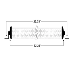 Speed Demon 20" Black Ops Dual Row Light Bar -ATV Store SpeedDemonBlackOps20Bar3