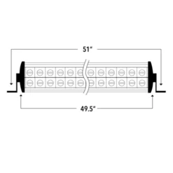 Speed Demon 50" Curved Black Ops Dual Row Light Bar 8 Speed Demon 50" Curved Black Ops Dual Row Light Bar -ATV Store SpeedDemonBlackOps50Bar3