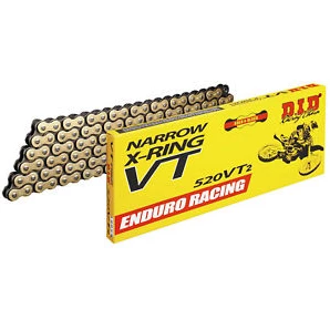 D.I.D VT2 520 X 120 Link Narrow X-Ring Motorcycle Chain 1 D.I.D VT2 520 X 120 Link Narrow X-Ring Motorcycle Chain