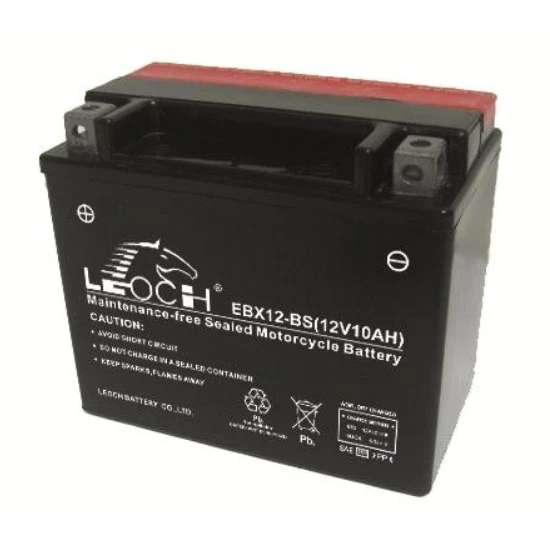 Leoch Battery EBX12-BS ATV / Motorcycle AGM Battery - (YTX12-BS, GTX12-BS, CTX12-BS) 1 Leoch Battery EBX12-BS ATV / Motorcycle AGM Battery - (YTX12-BS, GTX12-BS, CTX12-BS)