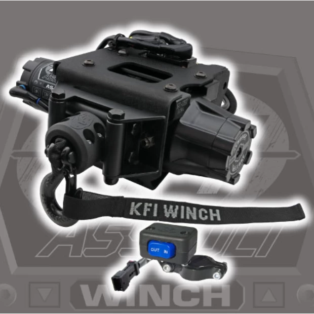 KFI Products KFI Assault 2500lb Steel Cable Winch Kit - Polaris ATV Plug-N-Play 1 KFI Products KFI Assault 2500lb Steel Cable Winch Kit - Polaris ATV Plug-N-Play