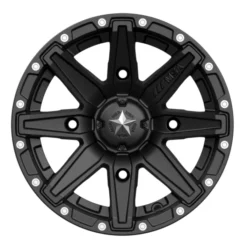 MSA M33 Satin Black Clutch Wheel 12x7 +10mm Offset