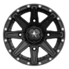 MSA M33 Satin Black Clutch Wheel 12x7 +10mm Offset