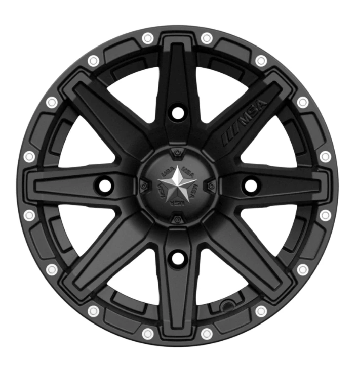 MSA M33 Satin Black Clutch Wheel 12x7 +10mm Offset 1 MSA M33 Satin Black Clutch Wheel 12x7 +10mm Offset