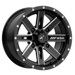MSA M41 Boxer Gloss Black Milled Wheel 14x7 10mm Offset
