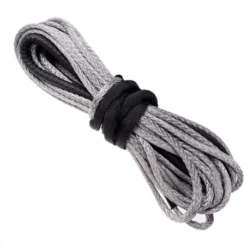 Alpine Powersports 5MM Synthetic Winch Rope -Dyneema - Black - Red - Blue - Yellow - Green